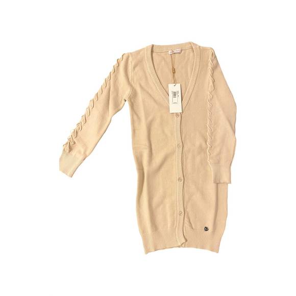 NEW ALICE PI girl's buttoned cardigan in beige - Picture 1 of 1
